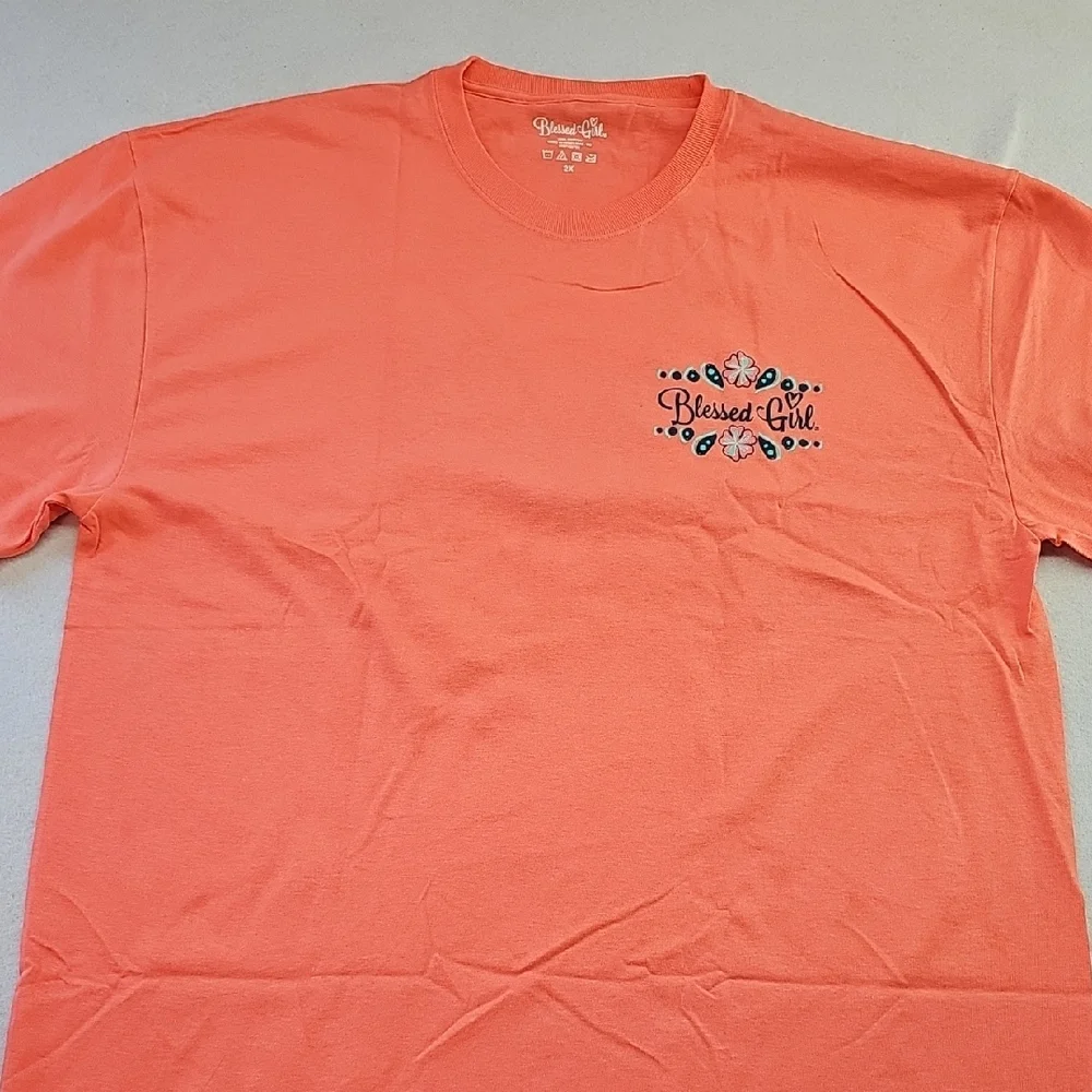 Orange Butterfly Graphic Tee - Picture 3 of 7